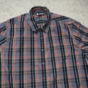 Alaskan Hardgear Shirt Mens XL Tall Short Sleeve Plaid Button Front Vent Mesh